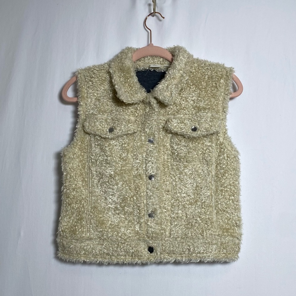 GAP Cream Fleece Vest